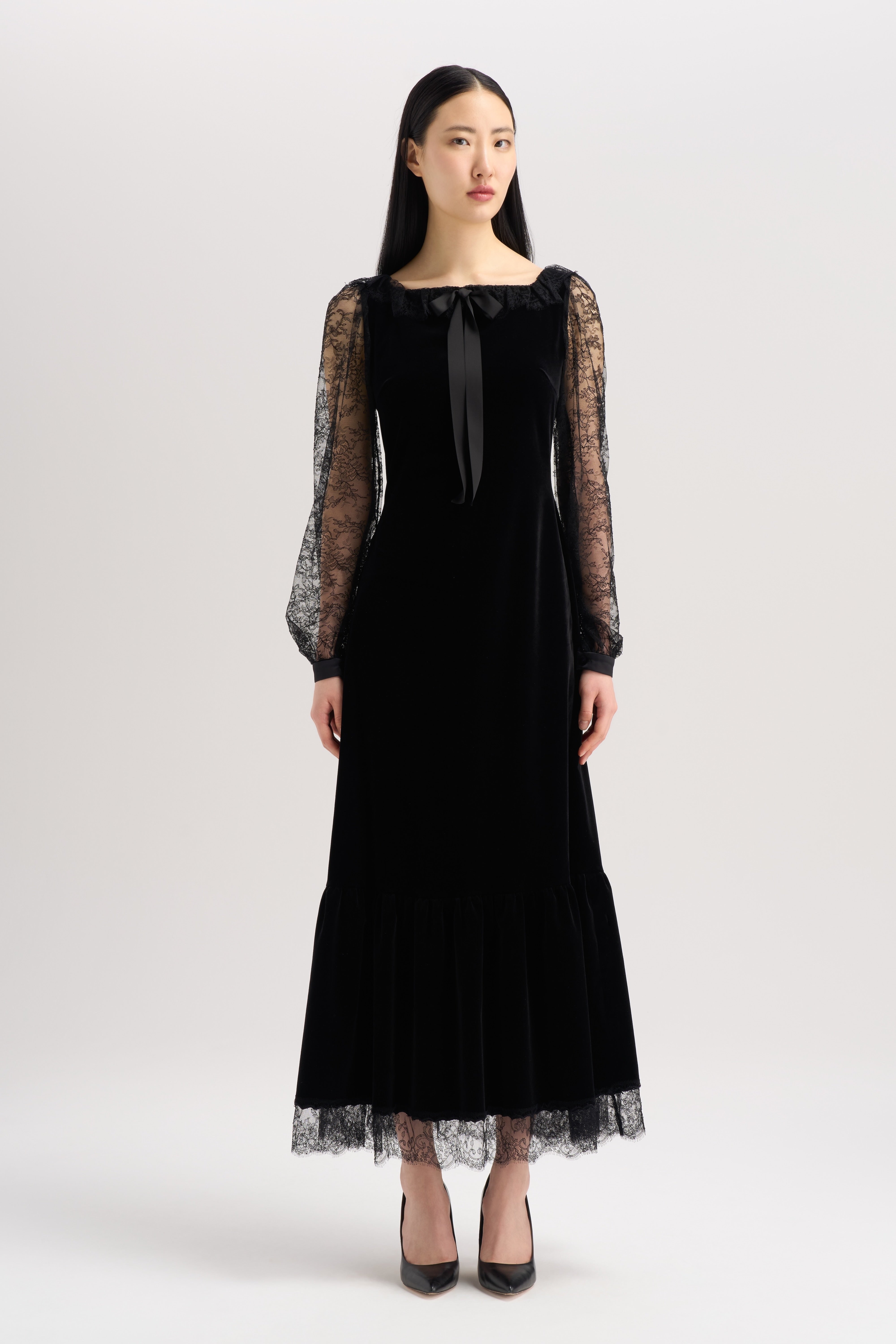 velvet and lace dress SLEEVE – Starlit Light Gray Heathered Stripe priority-01-sweetheart-rose-drop-earrings-rose-pearl Make a lasting impression Size:us-10