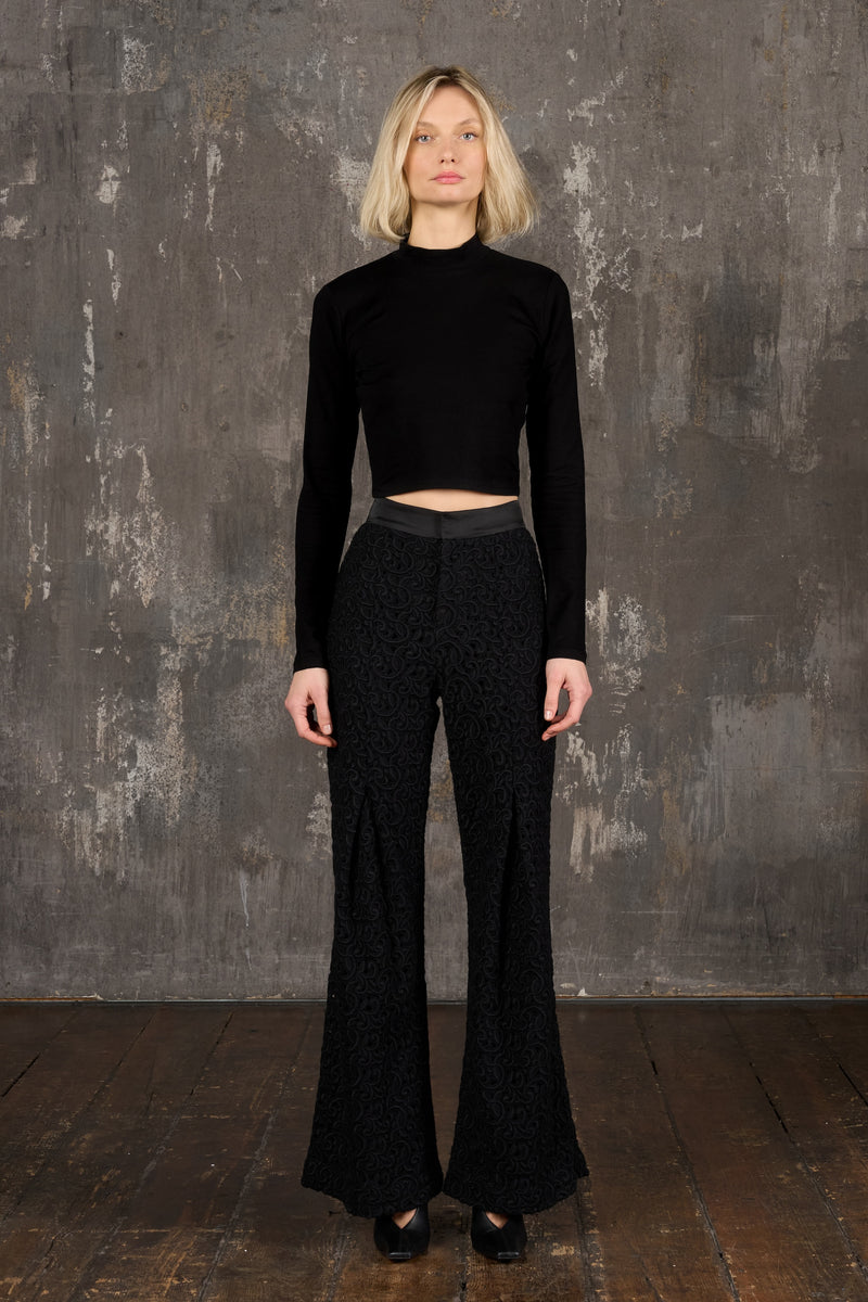 Wool Lace Pants