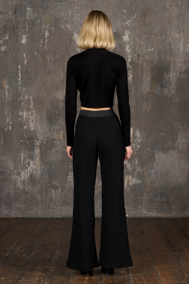 Wool Lace Pants