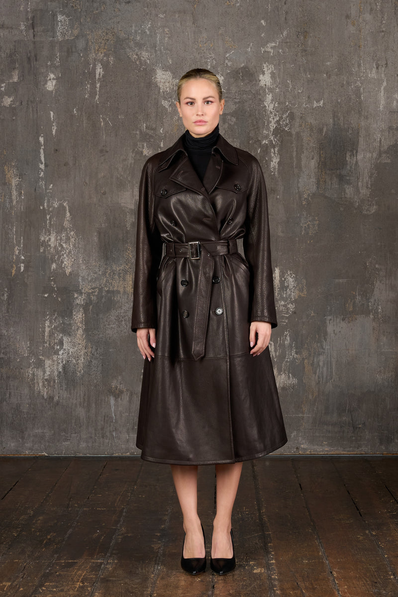 Leather Trench Coat