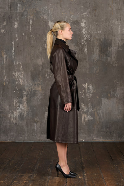 Leather Trench Coat