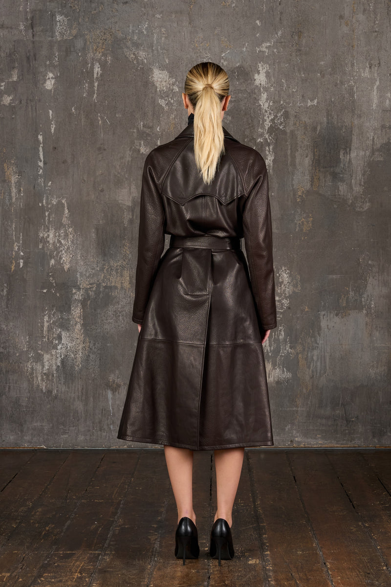 Leather Trench Coat