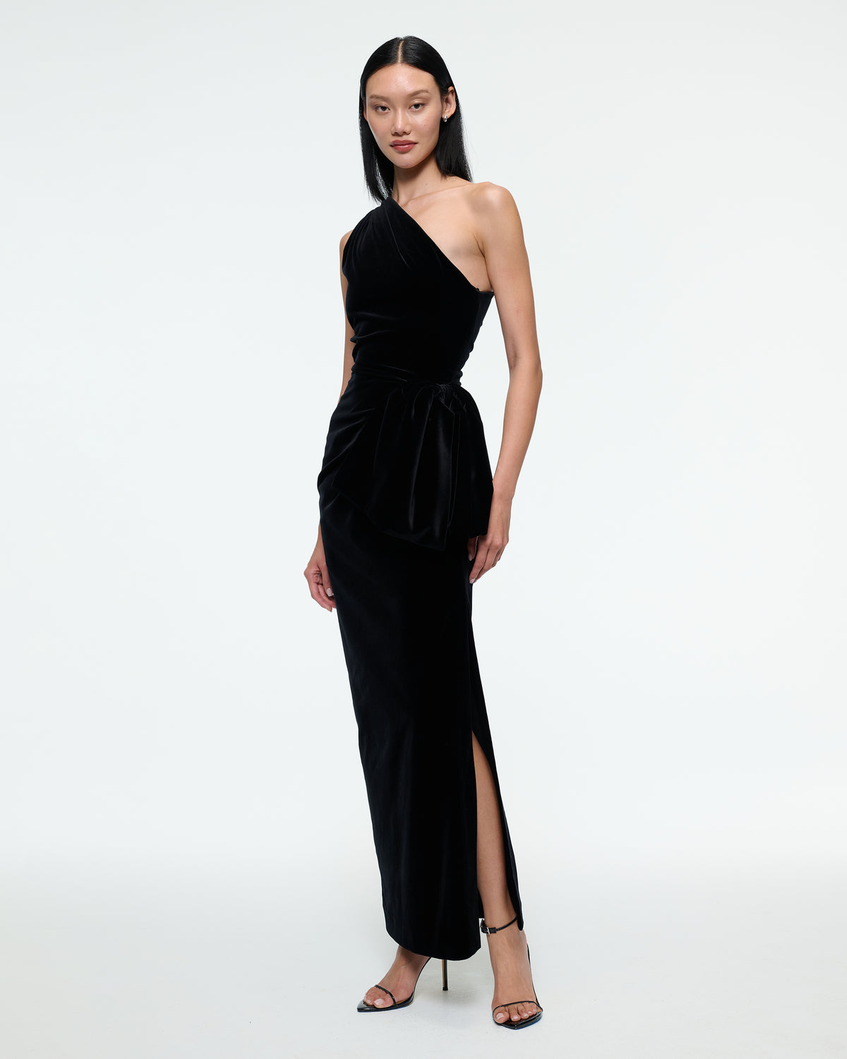 VELVET BOW DRESS