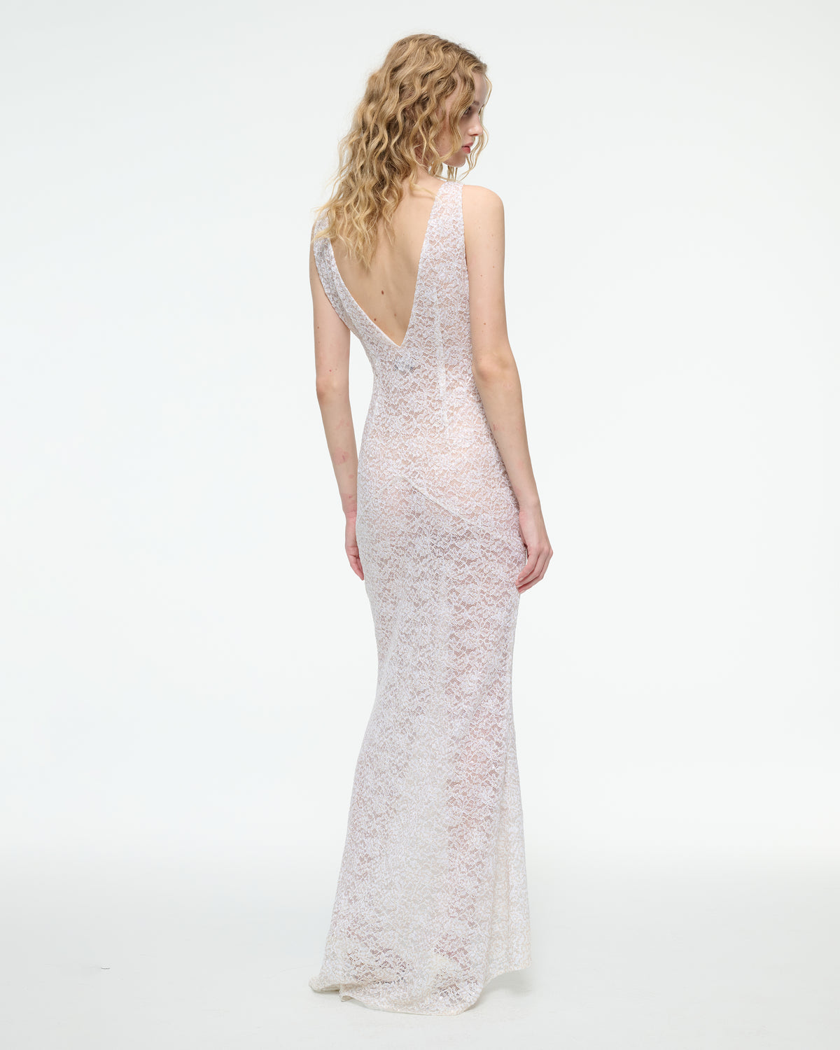 EMBROIDERED LACE DRESS