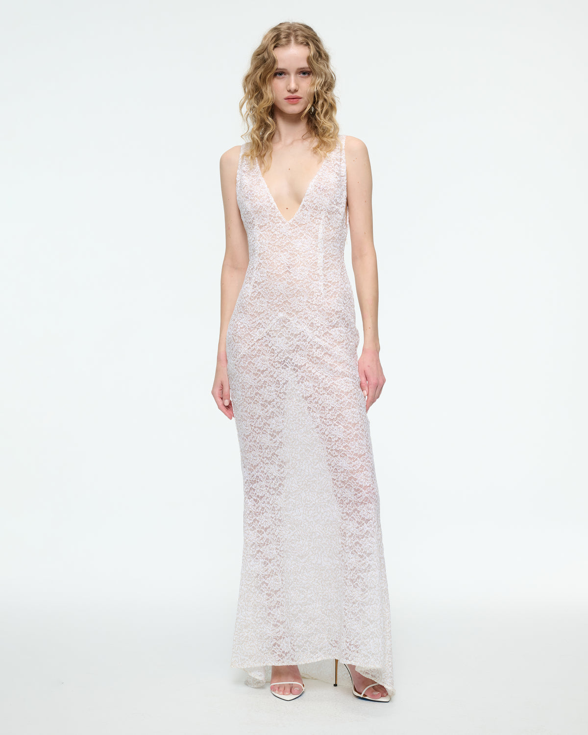 EMBROIDERED LACE DRESS