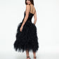 LACE DROP WAIST FEATHER DRESS