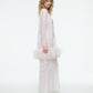 FEATHER CARDIGAN IN IVORY