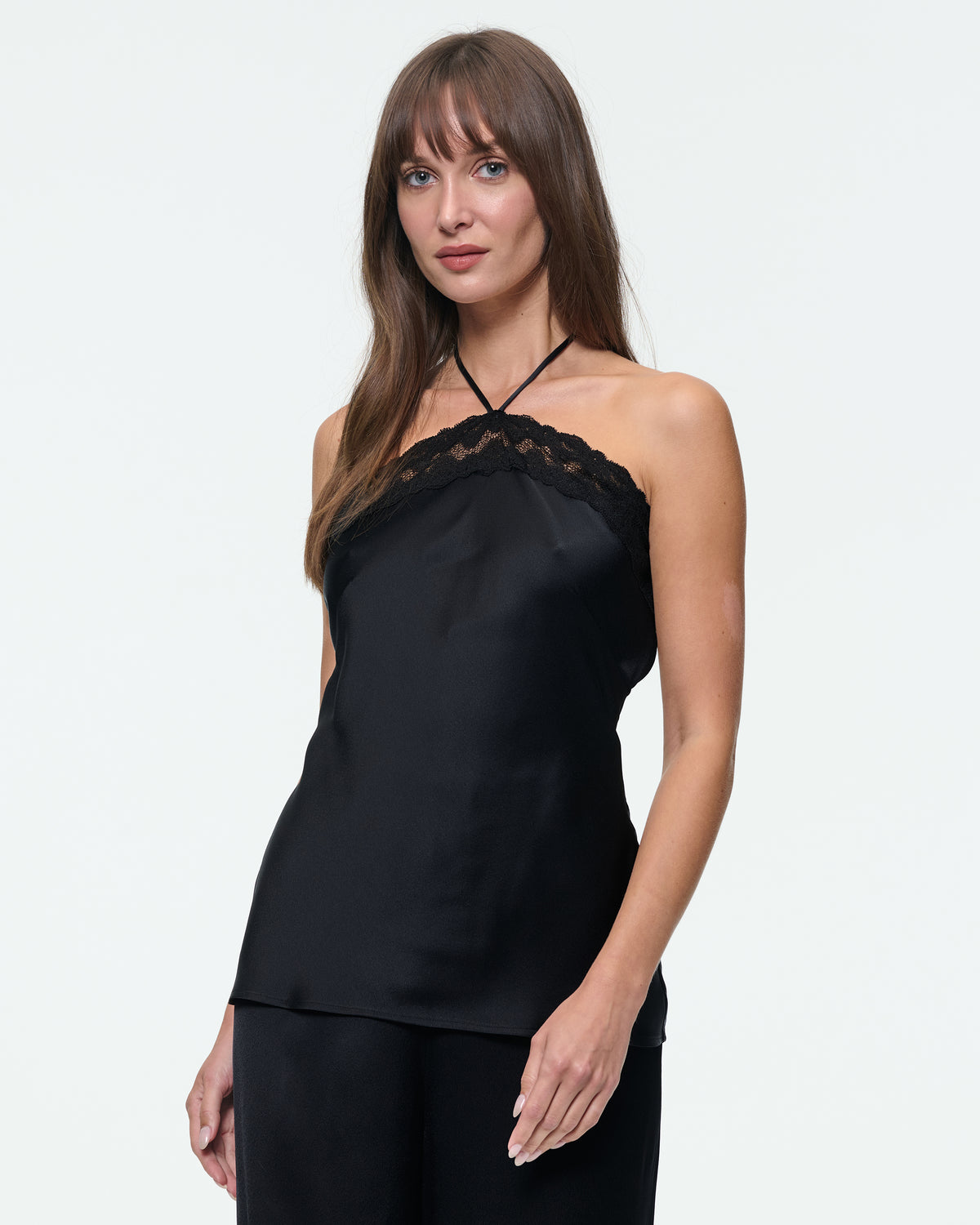 SILK PANT IN BLACK