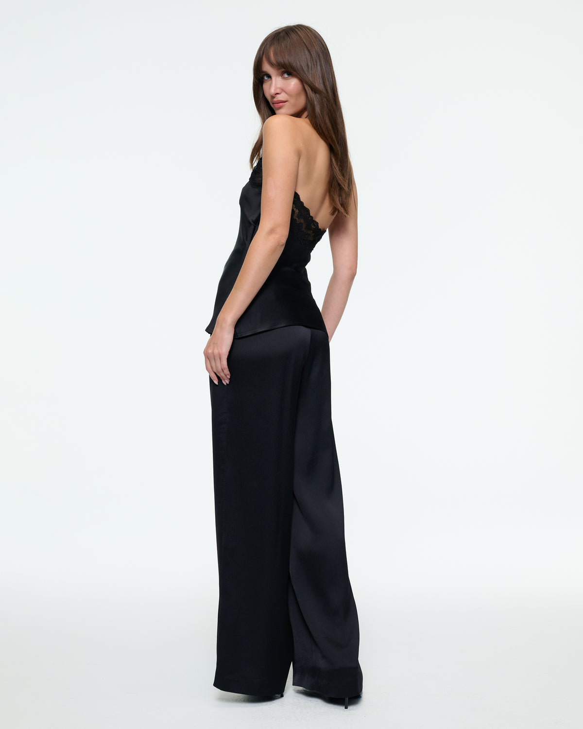 SILK PANT IN BLACK