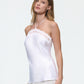 SILK BUTTON TOP IN WHITE