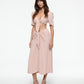 TIED SKIRT IN LIGHT PINK