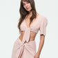 TIED SKIRT IN LIGHT PINK