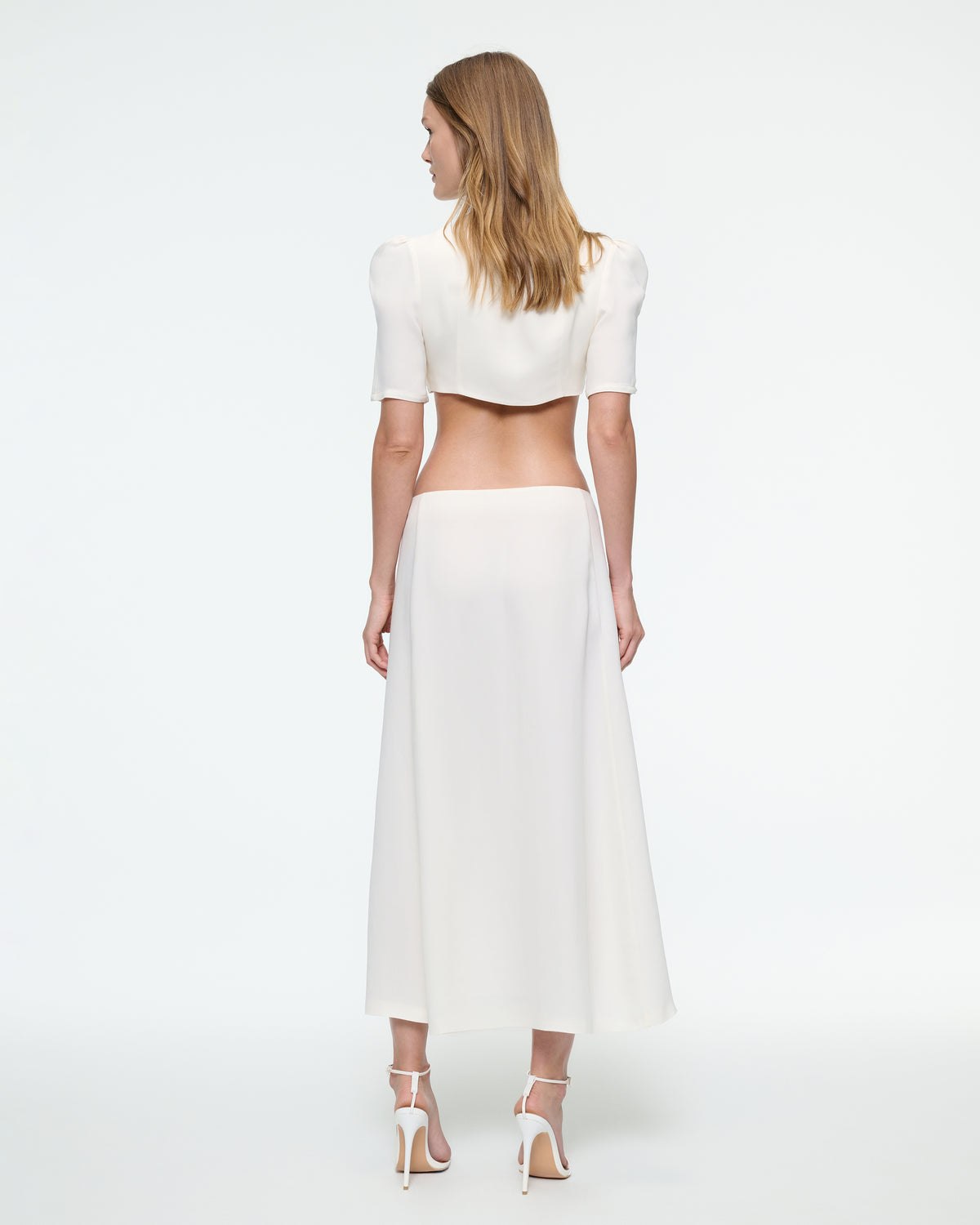 TIED SKIRT IN WHITE