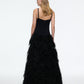 DROP WAIST FEATHER DRESS