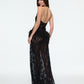 DROP WAIST HALTER DRESS