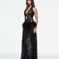 DROP WAIST HALTER DRESS