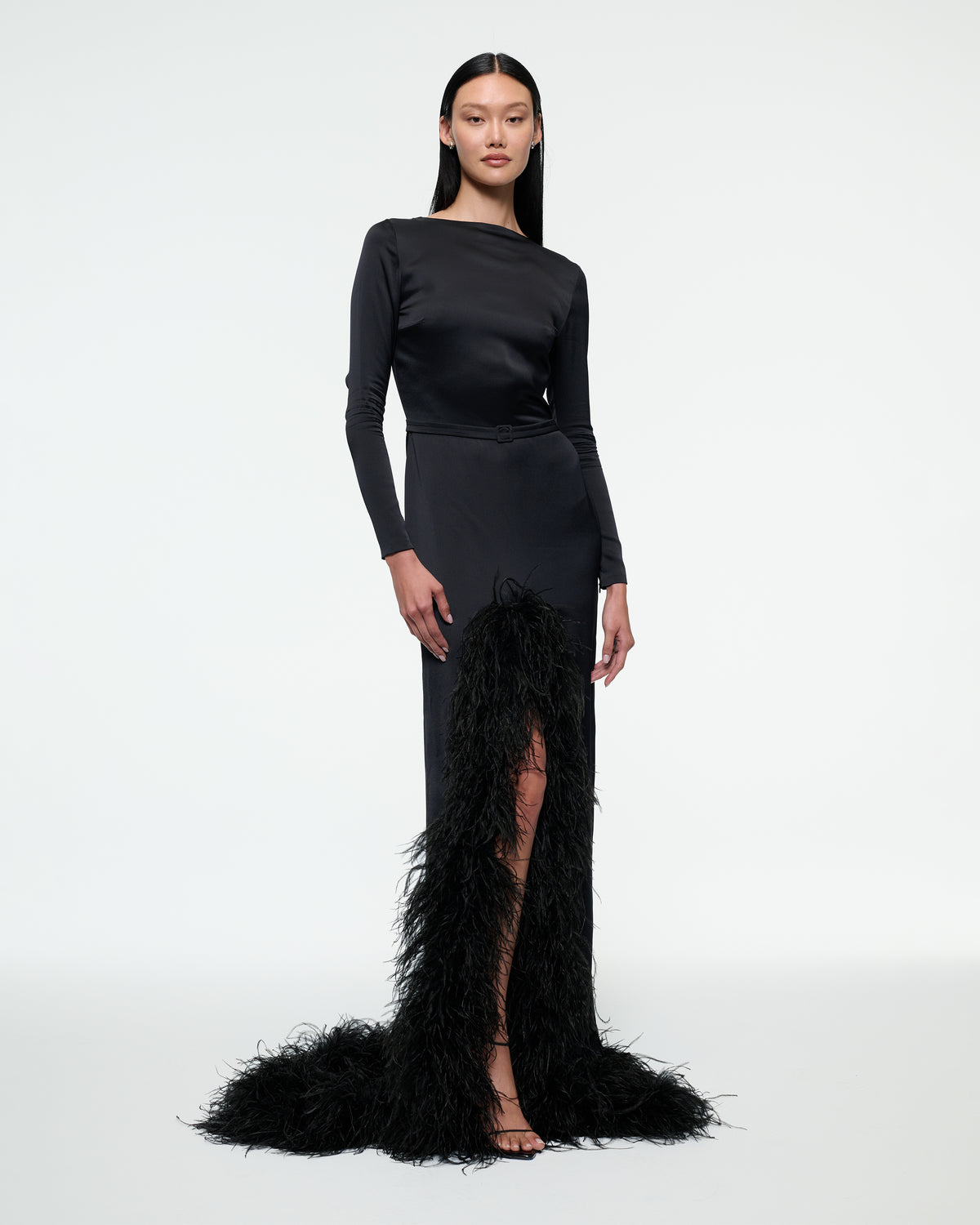 SILK SATIN LONG DRESS