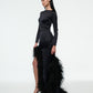 SILK SATIN LONG DRESS