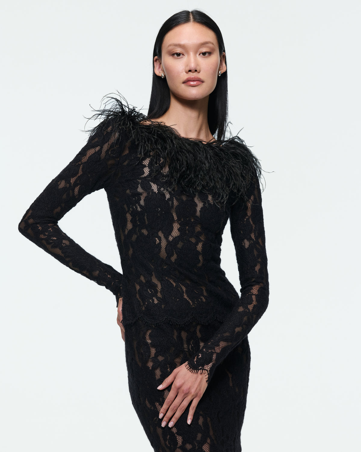 LACE MIDI DRESS
