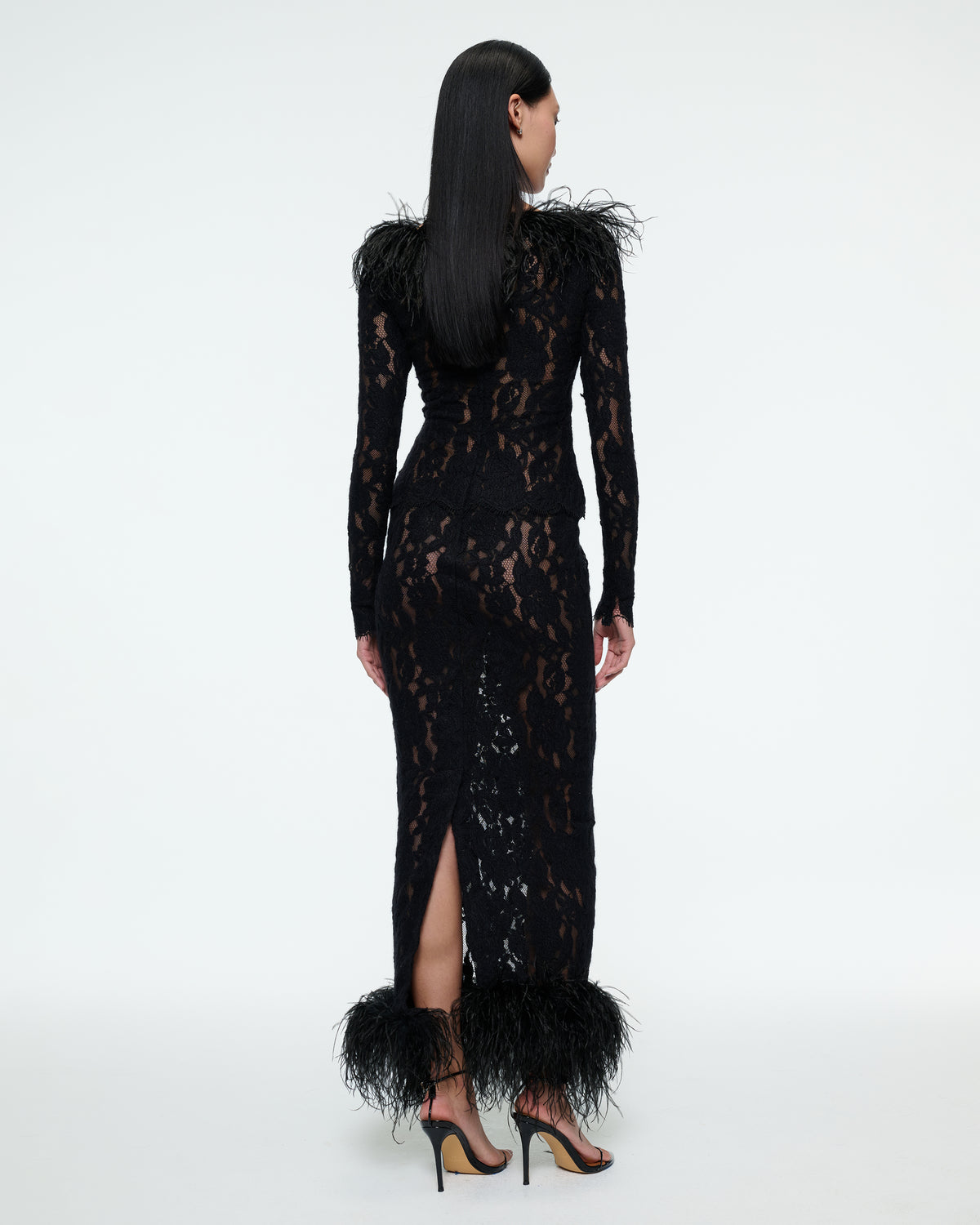 LACE MIDI DRESS