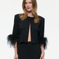 MIDI WOOL FEATHER SKIRT