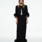 MIDI WOOL FEATHER SKIRT