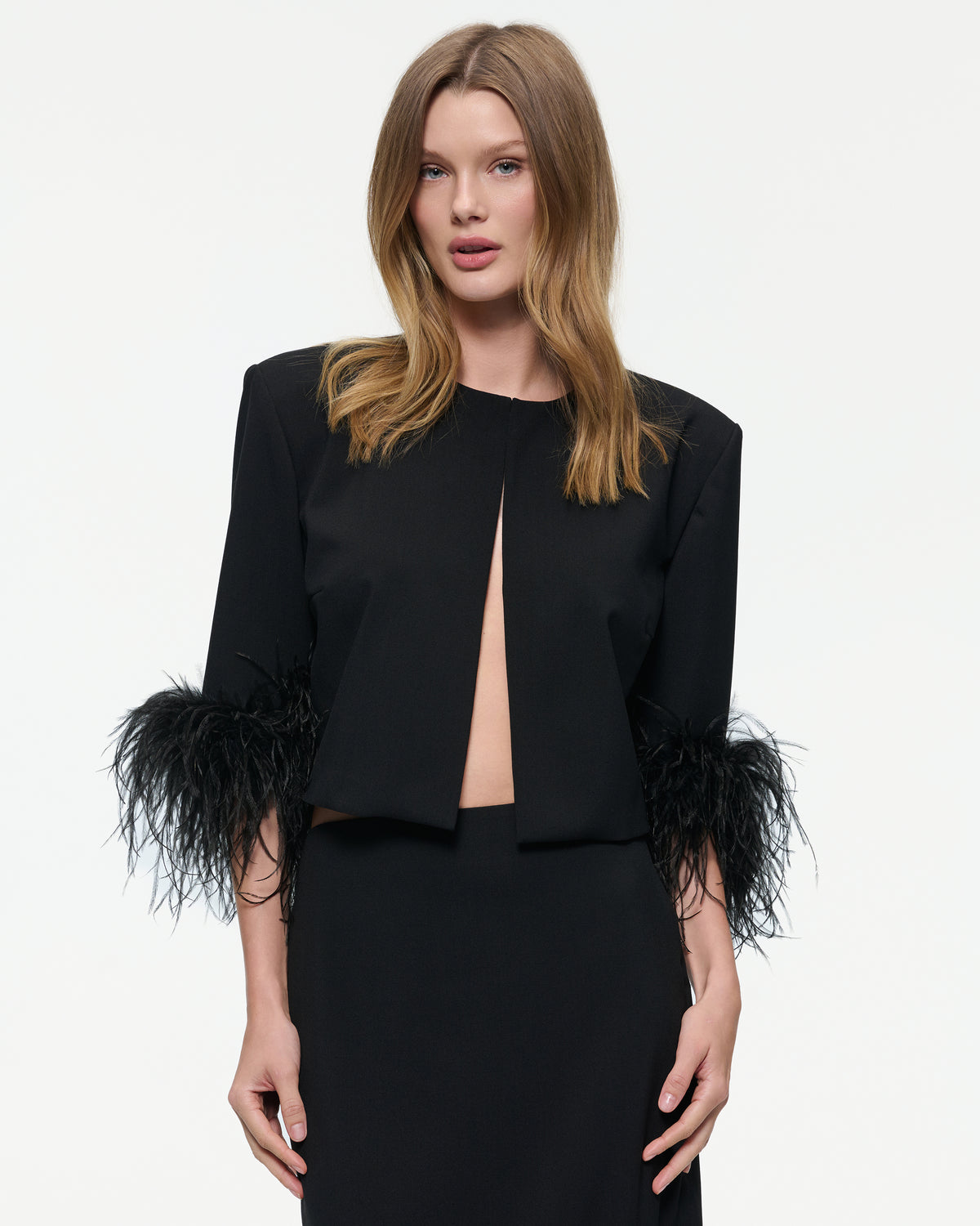 CROPPED WOOL JACKET