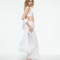 WHITE WOOL SILK BRA