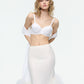 WHITE WOOL SILK BRA