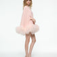 MINI FEATHER CAPE DRESS