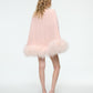 MINI FEATHER CAPE DRESS