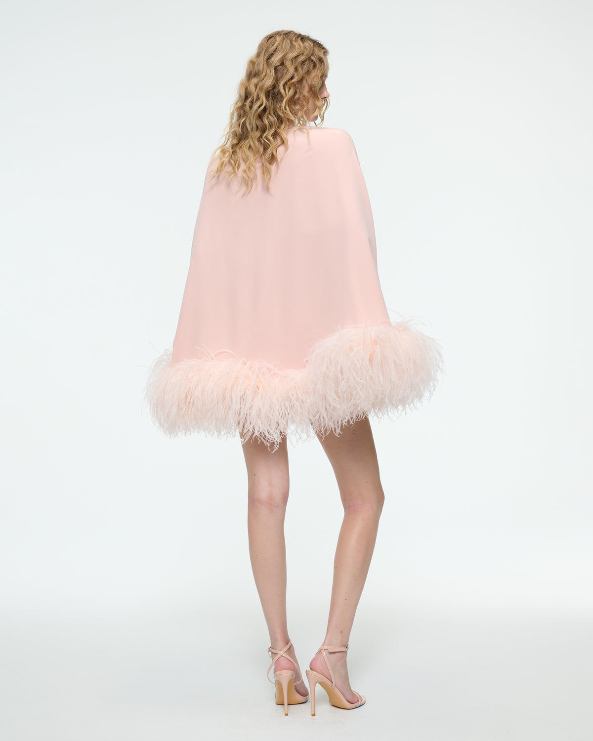 MINI FEATHER CAPE DRESS
