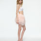 MINI FEATHER SKIRT IN LIGHT PINK