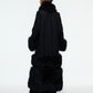 LONG SHEARLING WOOL COAT
