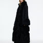 LONG SHEARLING WOOL COAT
