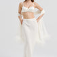 WHITE FEATHER SHAWL