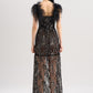 LACE FEATHER DRESS