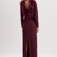 BACKLESS FEATHER DRESS
