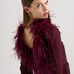 BACKLESS FEATHER DRESS