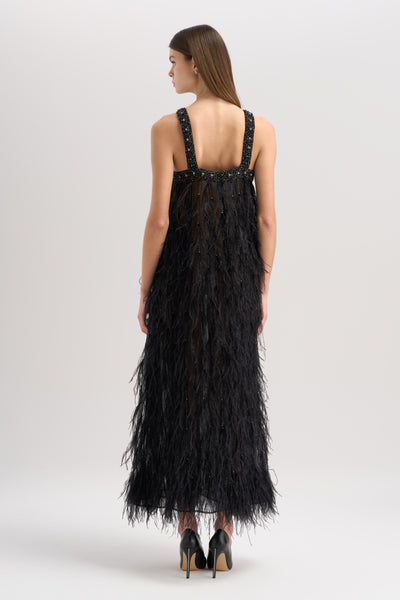 BEADED FEATHER DRESS