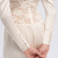 SILK DRESS WITH LACE
