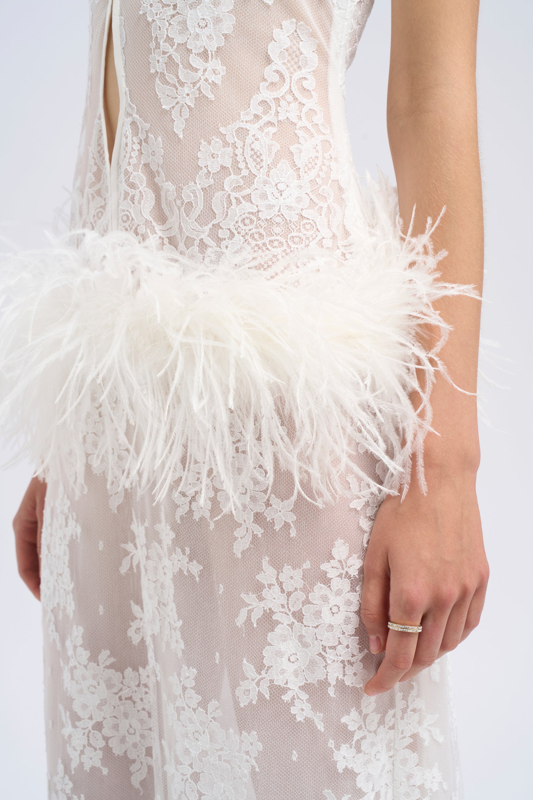 DROP WAIST HALTER MAXI DRESS