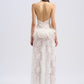 DROP WAIST HALTER MAXI DRESS